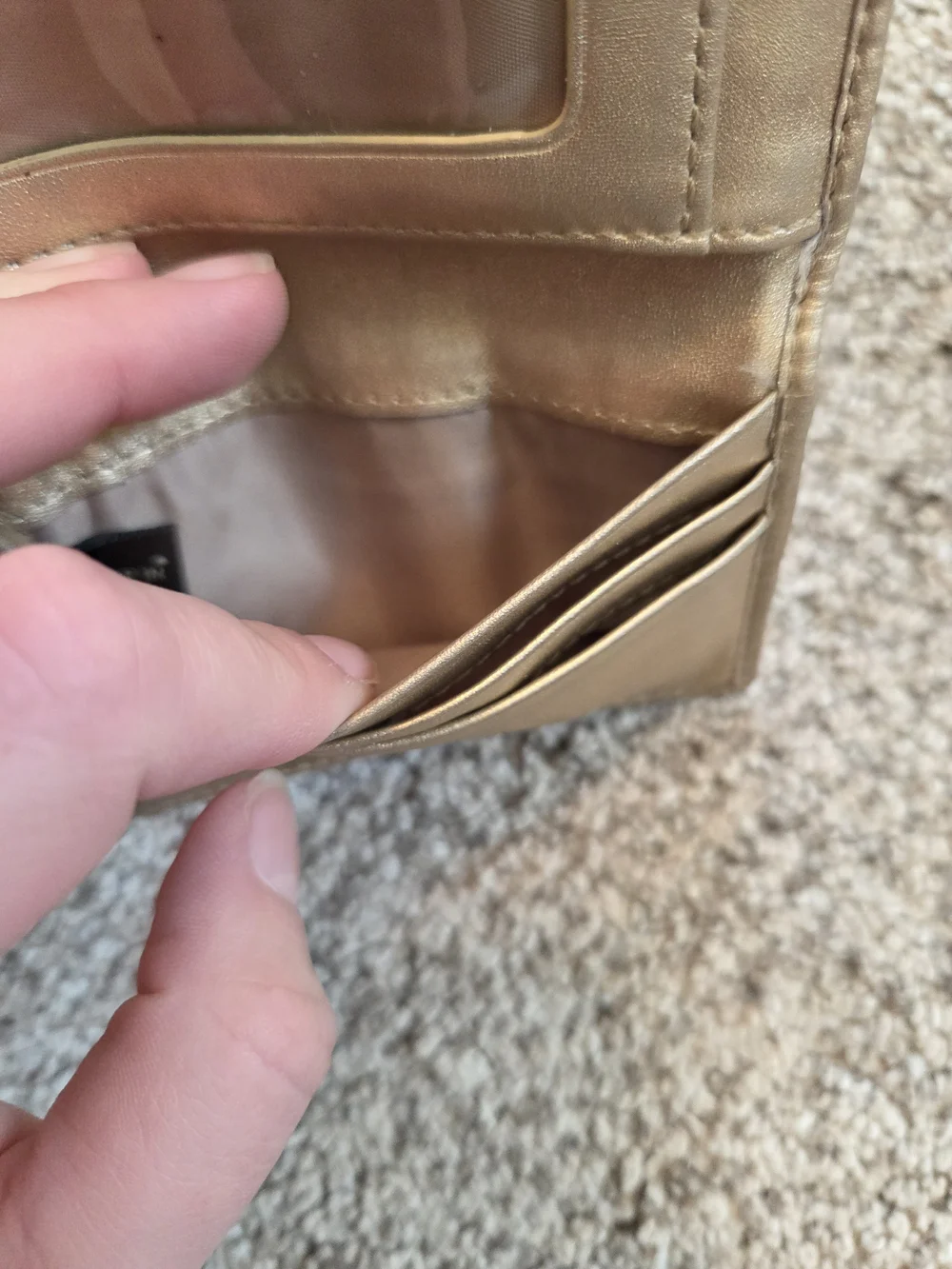 Vintage Y2K Coach Signature Wallet Set • Metallic Gold Canvas Bundle